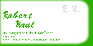 robert maul business card